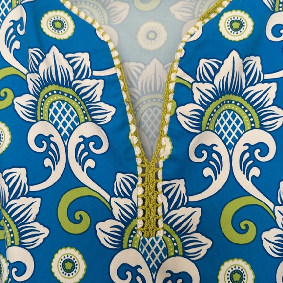 J. McLaughlin Catalina Cloth Dress, Blue & Green, XS - Picture 5 of 8